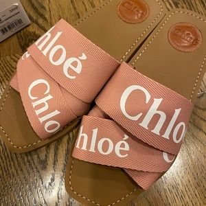 Brand new pink Chloe sandals